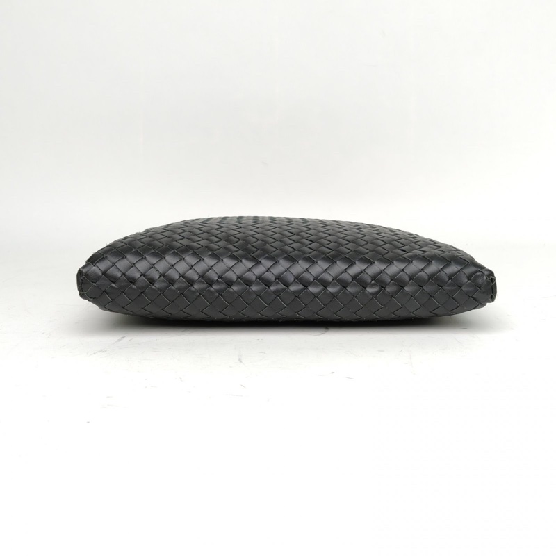 BOTTEGA VENETA 深灰牛皮編織斜挎包-3