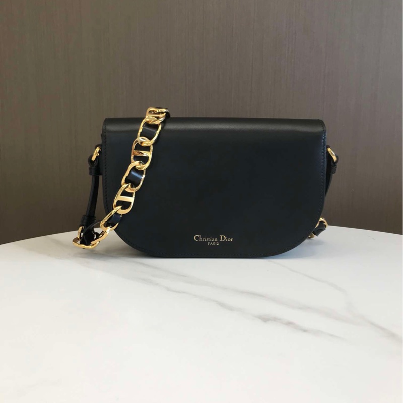2023年新款Dior/迪奧女包CD Signature黑色光面牛皮-1