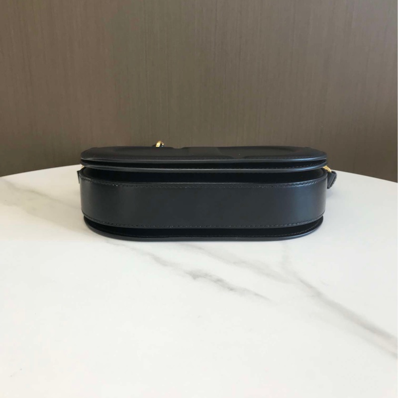 2023年新款Dior/迪奧女包CD Signature黑色光面牛皮-4