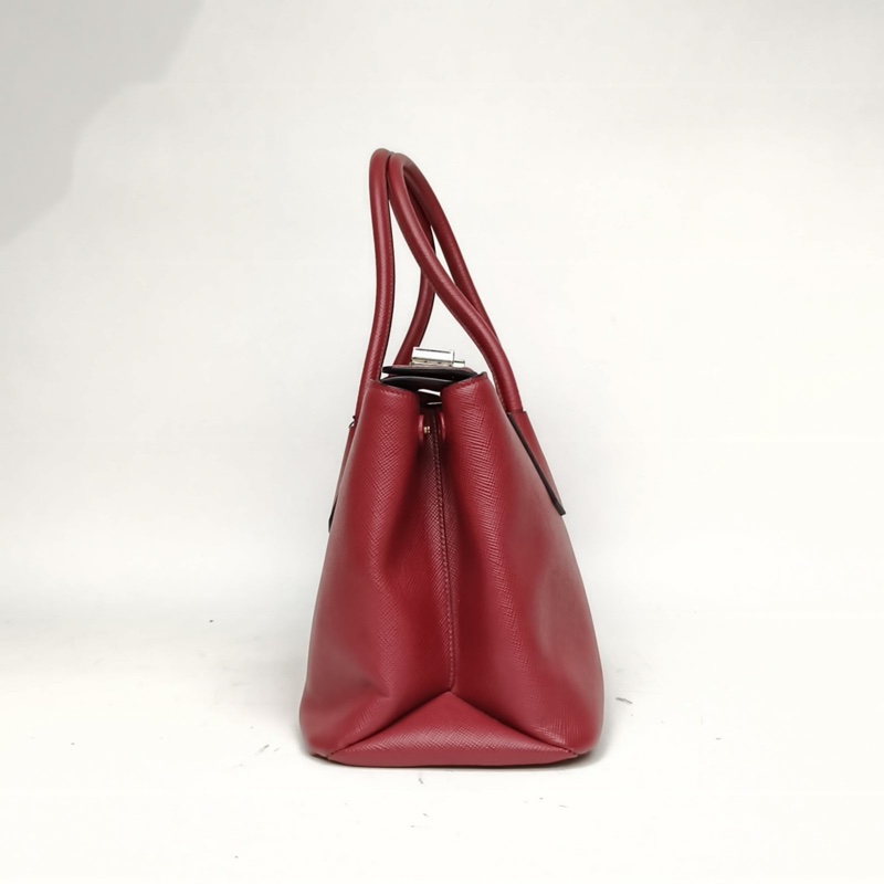 PRADA 紅色牛皮手提單肩包-1