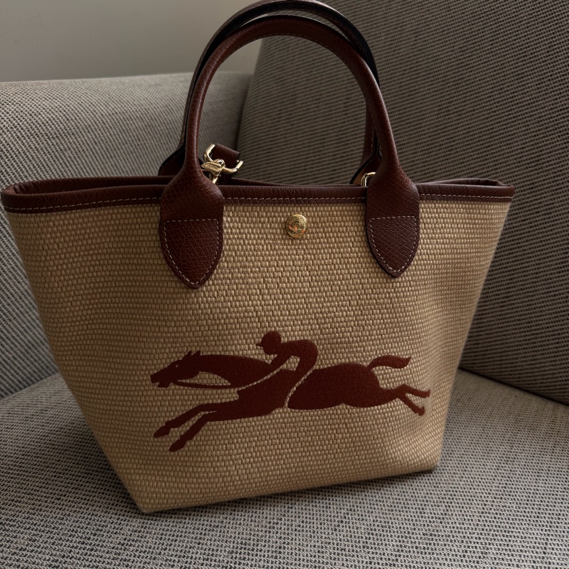 LONGCHAMP 編織奔馬兩用包-0