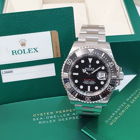 【大眾名錶】ROLEX 勞力士 126600 Sea-Dweller 2018/05卡 MK1 單紅海使 50周年 部分原廠膠膜 B1229
