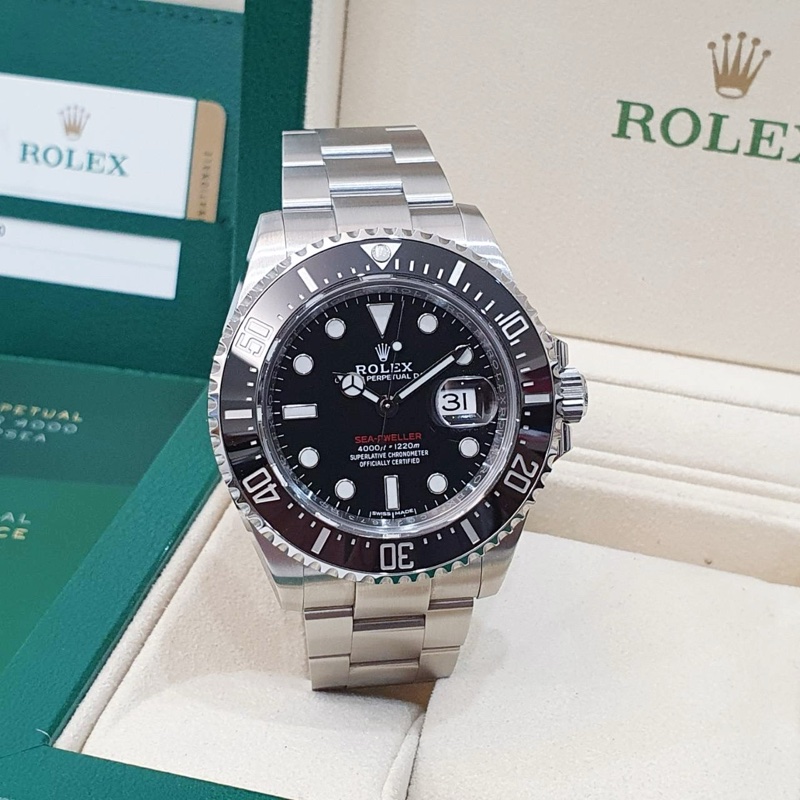 【大眾名錶】ROLEX 勞力士 126600 Sea-Dweller 2018/05卡 MK1 單紅海使 50周年 部分原廠膠膜 B1229-1