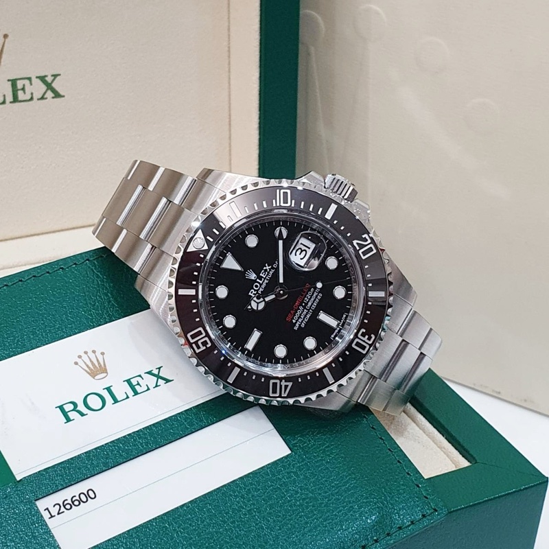 【大眾名錶】ROLEX 勞力士 126600 Sea-Dweller 2018/05卡 MK1 單紅海使 50周年 部分原廠膠膜 B1229-2