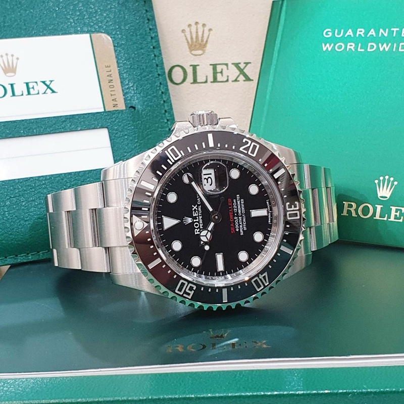 【大眾名錶】ROLEX 勞力士 126600 Sea-Dweller 2018/05卡 MK1 單紅海使 50周年 部分原廠膠膜 B1229-3