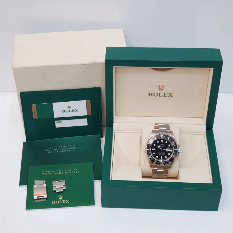 【大眾名錶】ROLEX 勞力士 126600 Sea-Dweller 2018/05卡 MK1 單紅海使 50周年 部分原廠膠膜 B1229-9