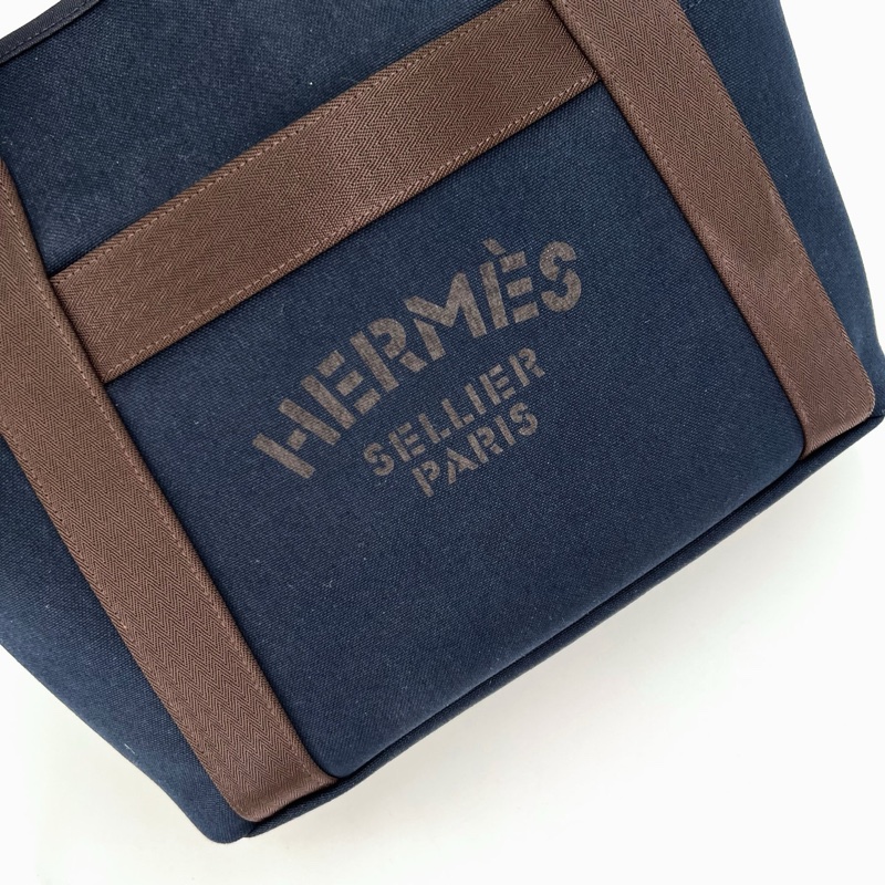 HERMES 愛馬仕 馬術包 帆布包-7