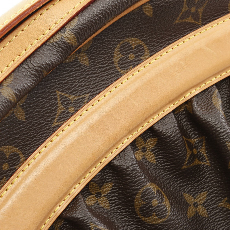 棕色 原花帆布 Klara 肩背包【LOUIS VUITTON LV 路易威登】 M40057-8