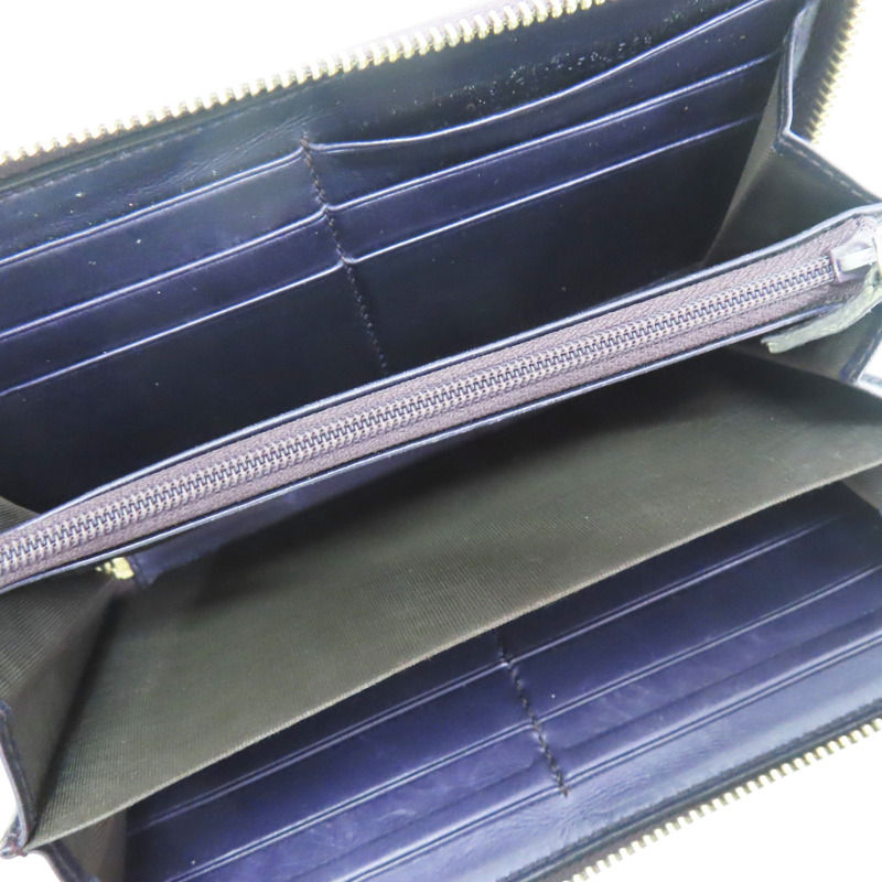 紫色 漆皮皮革 拉鍊長夾【GUCCI 古馳】 307997-4