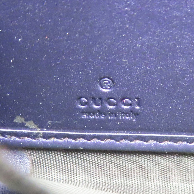 紫色 漆皮皮革 拉鍊長夾【GUCCI 古馳】 307997-6