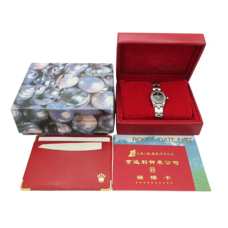 黑色錶盤 不鏽鋼 Oyster Perpetual 腕錶【ROLEX 勞力士】 76030-13