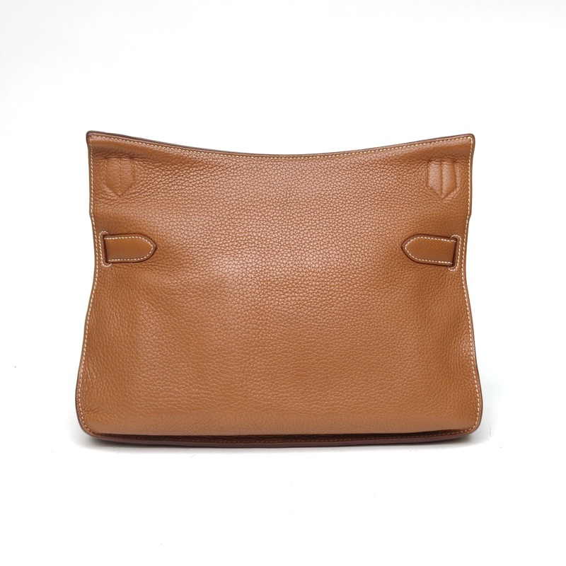 HERMES 吉普賽Jypsiere34金棕色TC皮框M銀扣-2