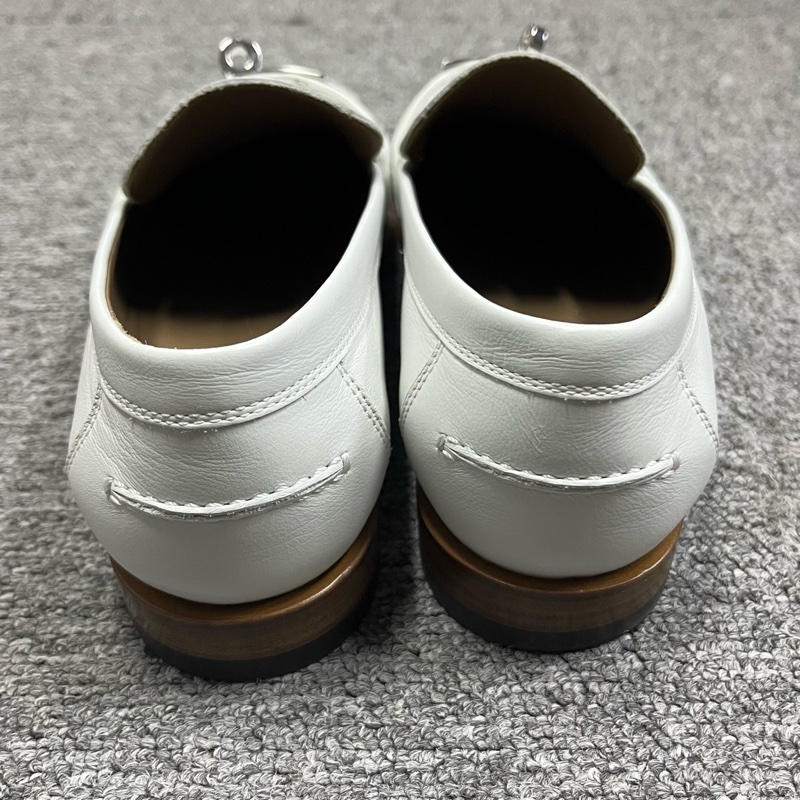 hermes愛馬仕白色精緻獨特女士休閒單鞋 Size:37 成色很新-2