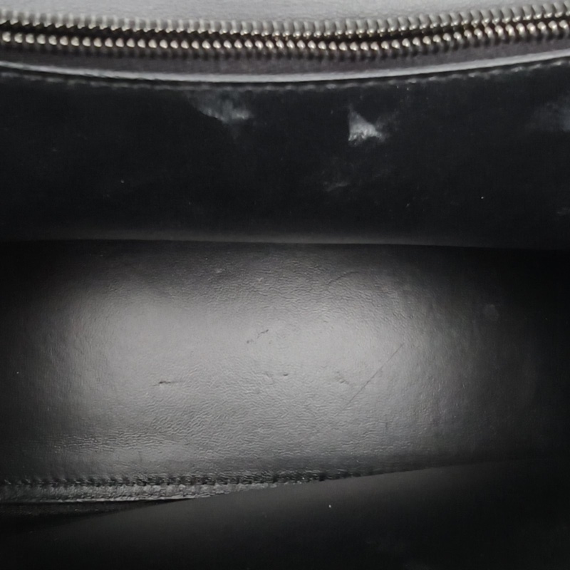 BALENCIAGA CRUSH沙漏復古做舊手提單肩包中號黑色牛皮黑扣-5