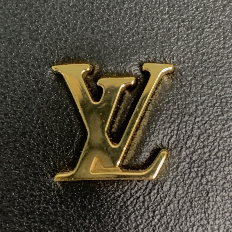 LOUIS VUITTON Souple手柄軟盒子黑色PVC晶片老花-4