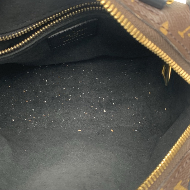 LOUIS VUITTON Souple手柄軟盒子黑色PVC晶片老花-5