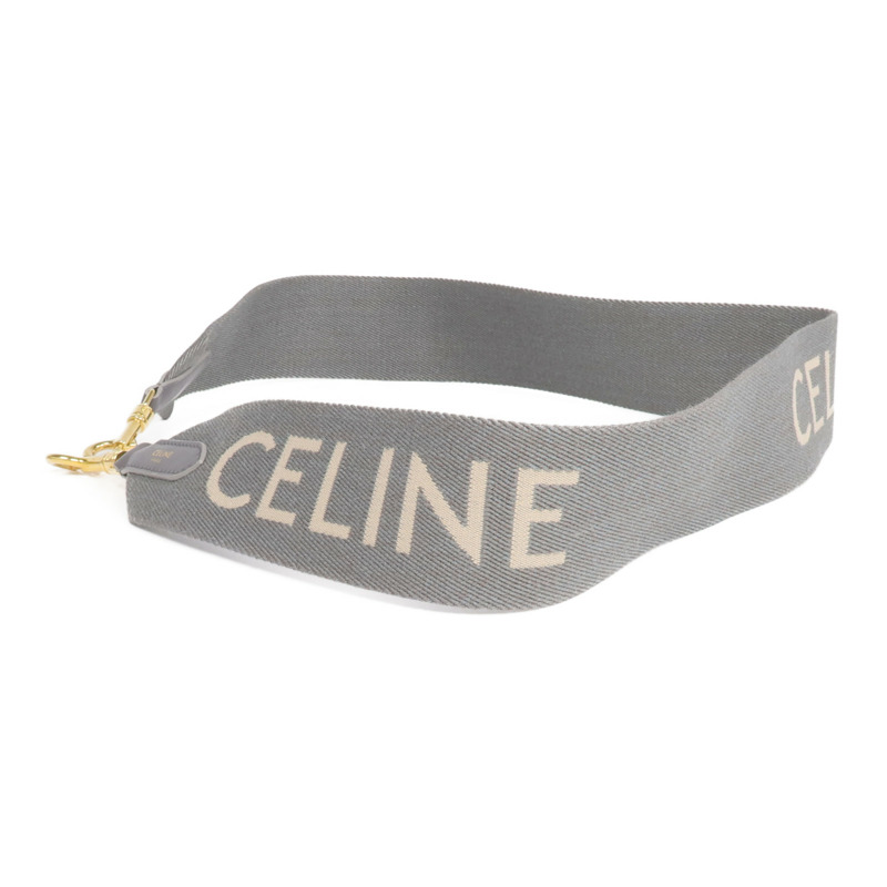CELINE 帆布Shoulder Strap金扣肩帶-1