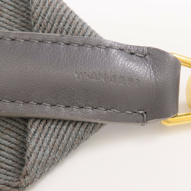 CELINE 帆布Shoulder Strap金扣肩帶-5