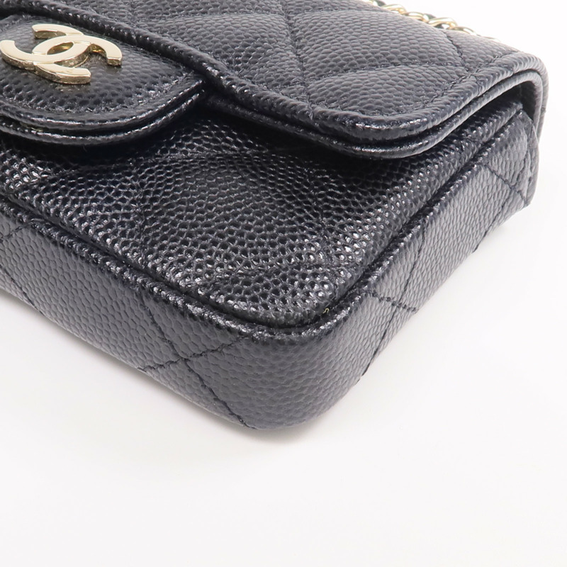 CHANEL 牛皮皮革Belt Bag金扣腰包-5
