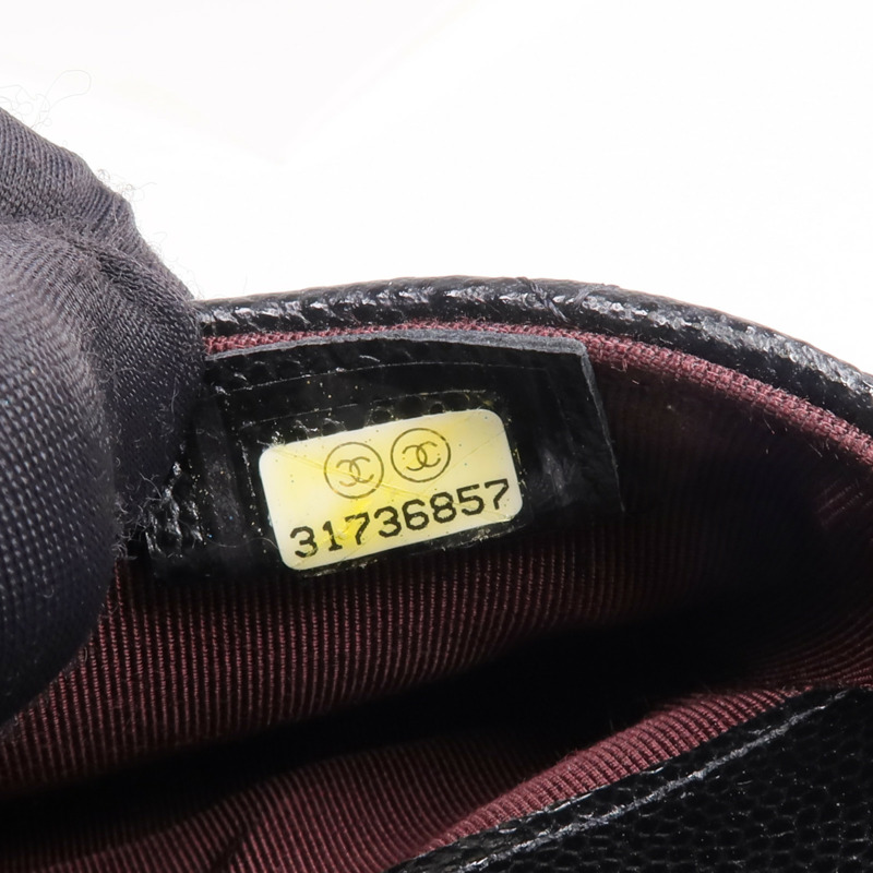 CHANEL 牛皮皮革Belt Bag金扣腰包-14