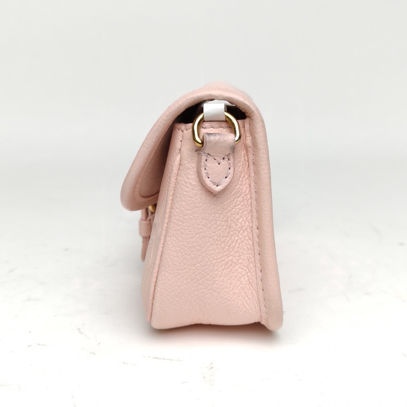 LOUIS VUITTON Diane法棍包19粉色牛皮晶片-1