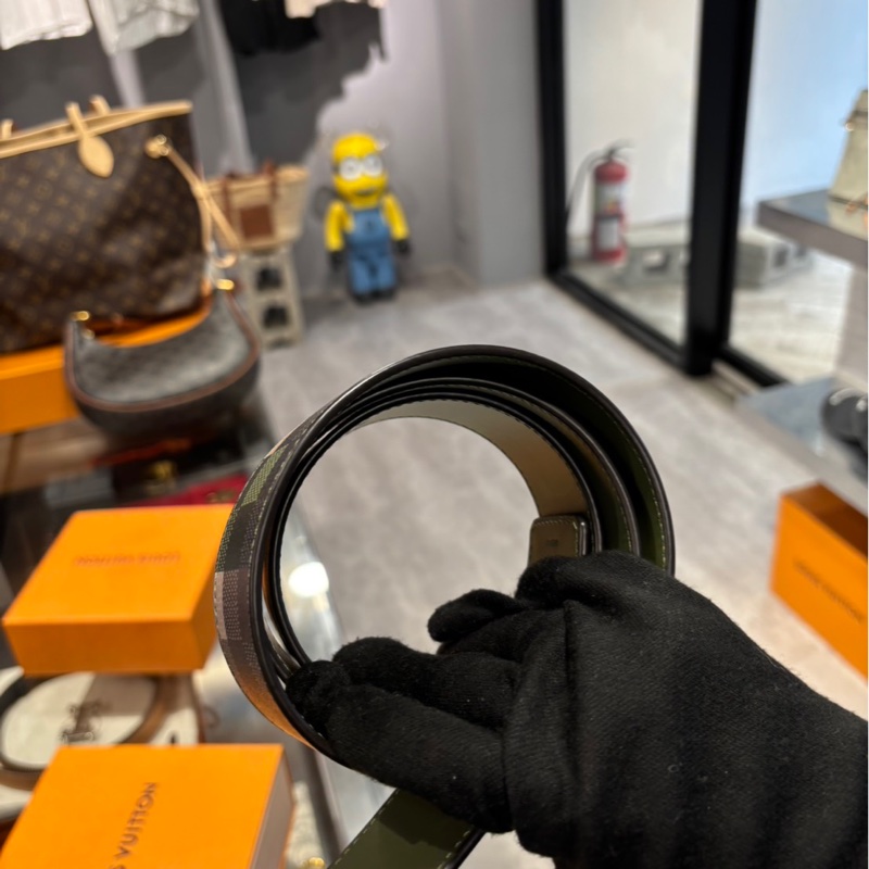 全新🌟Louis Vuitton LV Damier Damoflage 迷彩棋盤格腰帶-2
