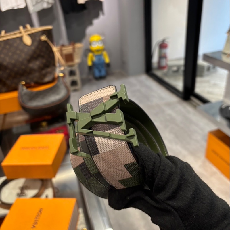 全新🌟Louis Vuitton LV Damier Damoflage 迷彩棋盤格腰帶-3