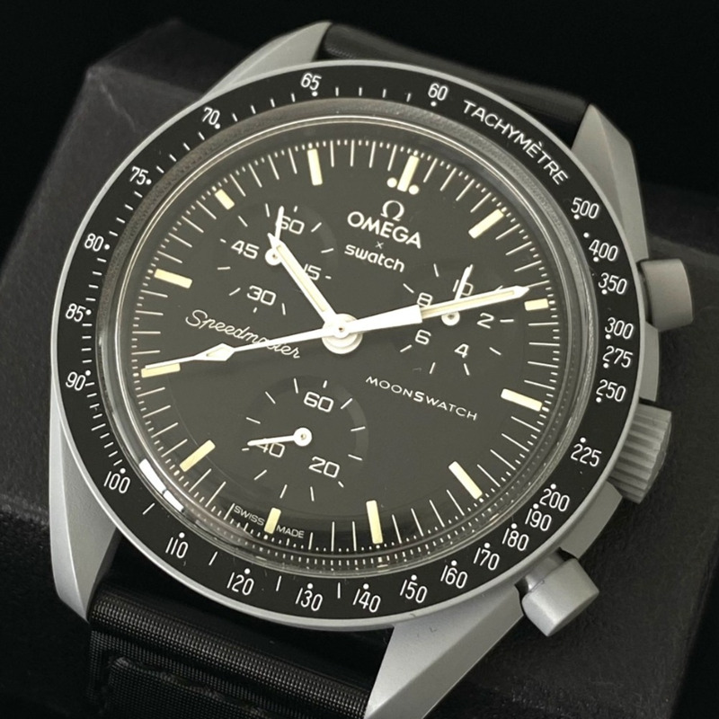 歐米茄 Swatch 超霸系列月球任務 S033M100 腕錶(男款和女款)-0