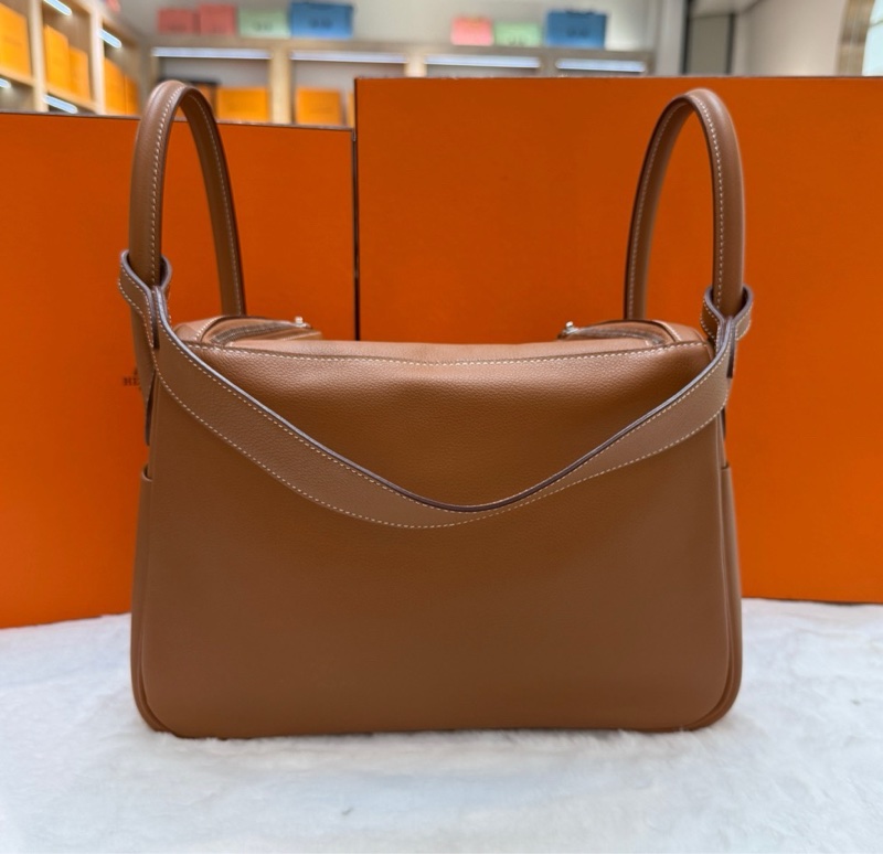 愛馬仕Hermes lindy30 金棕銀扣 ev皮-1