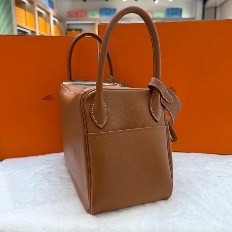 愛馬仕Hermes lindy30 金棕銀扣 ev皮-2