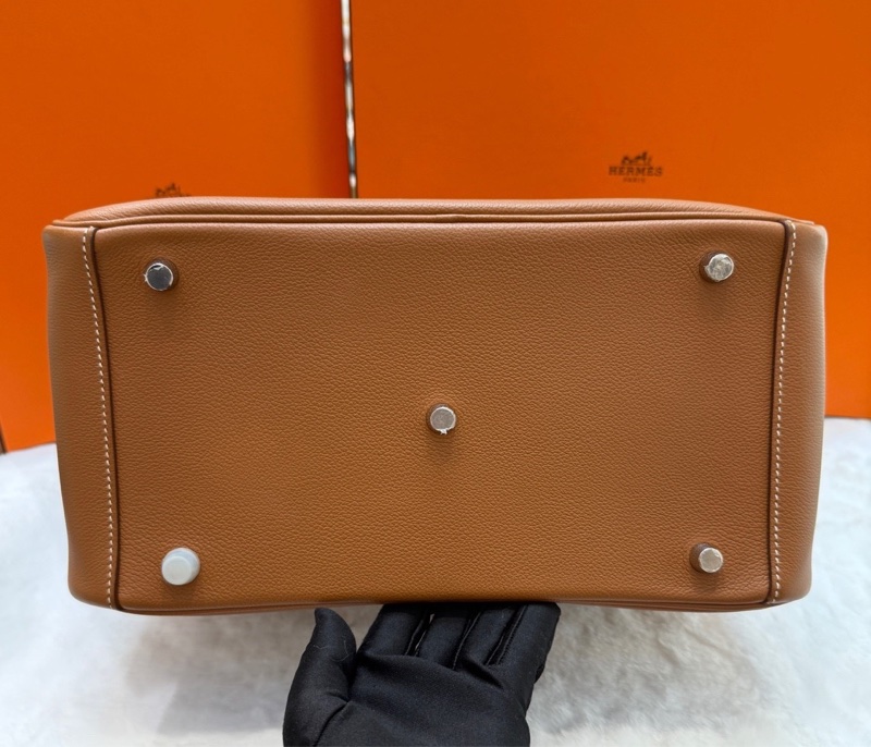 愛馬仕Hermes lindy30 金棕銀扣 ev皮-4