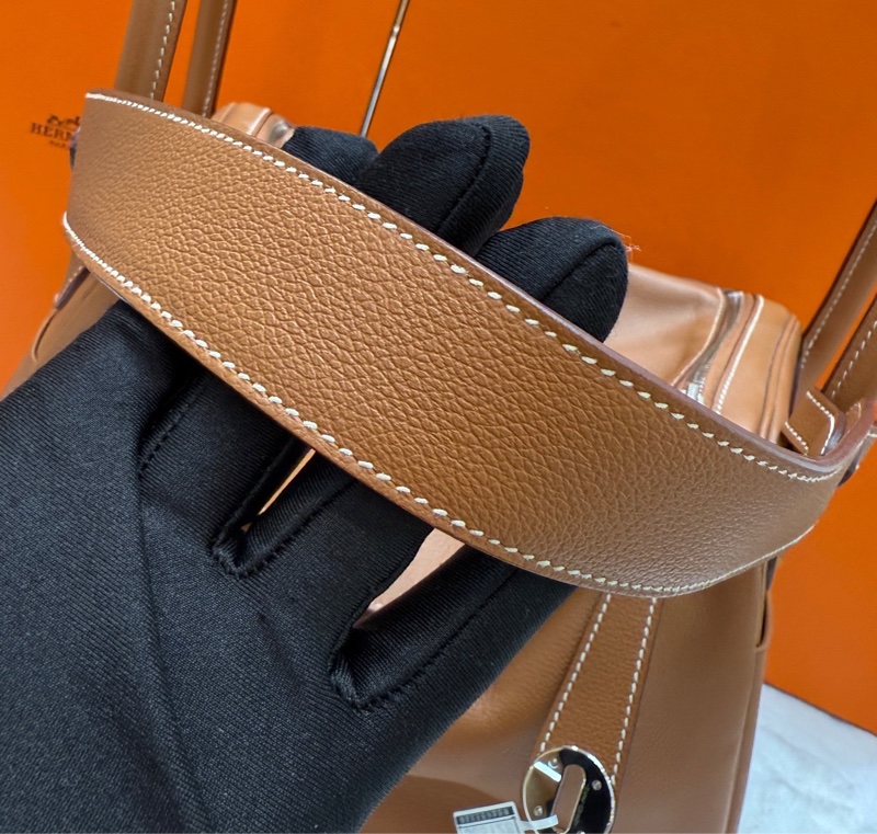 愛馬仕Hermes lindy30 金棕銀扣 ev皮-7