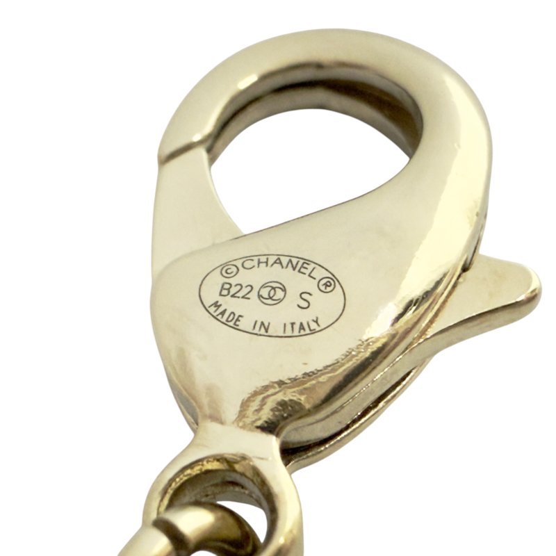 CHANEL CC 水鑽 皮穿鏈 腰鏈 長頸鏈-11