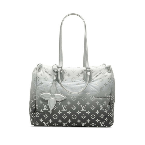 路易威登 Monogram LV Ski OnTheGo MM 手提包/托特包 2WAY M11847 銀白色尼龍皮革 女士 LOUIS VUITTON