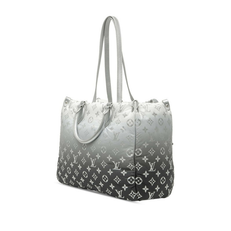 路易威登 Monogram LV Ski OnTheGo MM 手提包/托特包 2WAY M11847 銀白色尼龍皮革 女士 LOUIS VUITTON-1