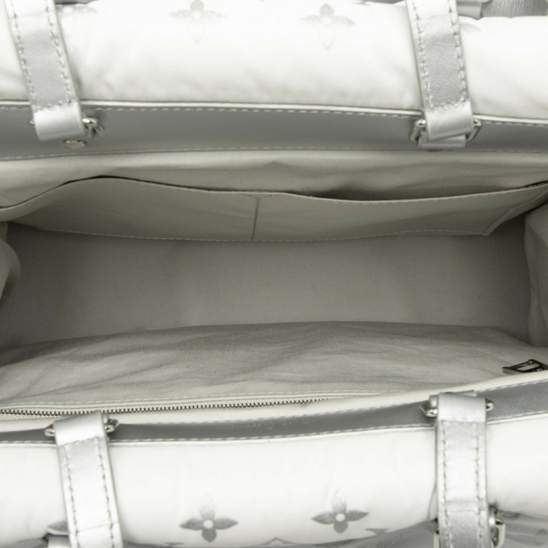 路易威登 Monogram LV Ski OnTheGo MM 手提包/托特包 2WAY M11847 銀白色尼龍皮革 女士 LOUIS VUITTON-3