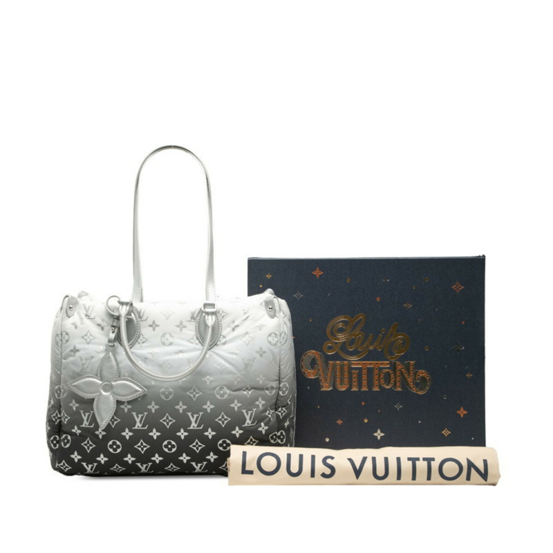 路易威登 Monogram LV Ski OnTheGo MM 手提包/托特包 2WAY M11847 銀白色尼龍皮革 女士 LOUIS VUITTON-5
