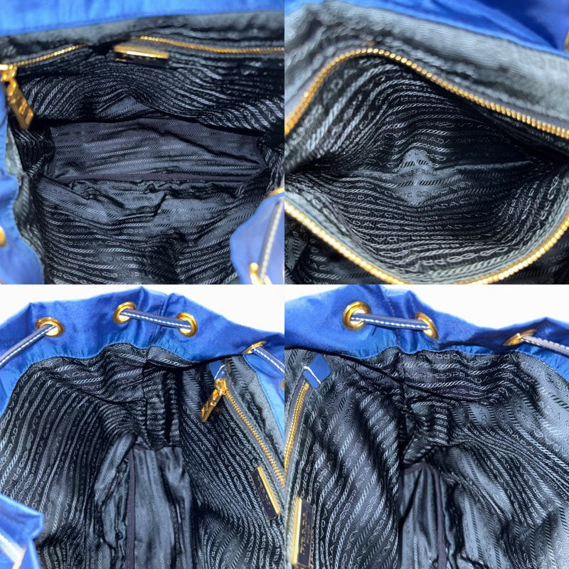 PRADA 普拉達 藍色尼龍後背包 BZ0030-5