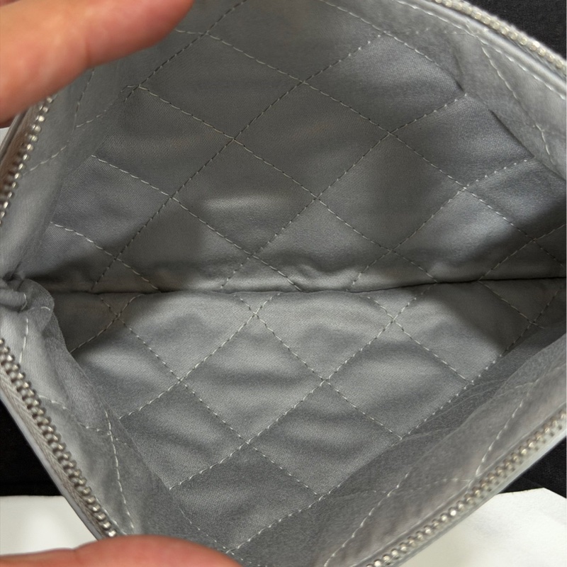 Chanel 22 bag小號灰色芯片-11