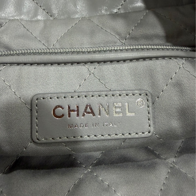 Chanel 22 bag小號灰色芯片-13