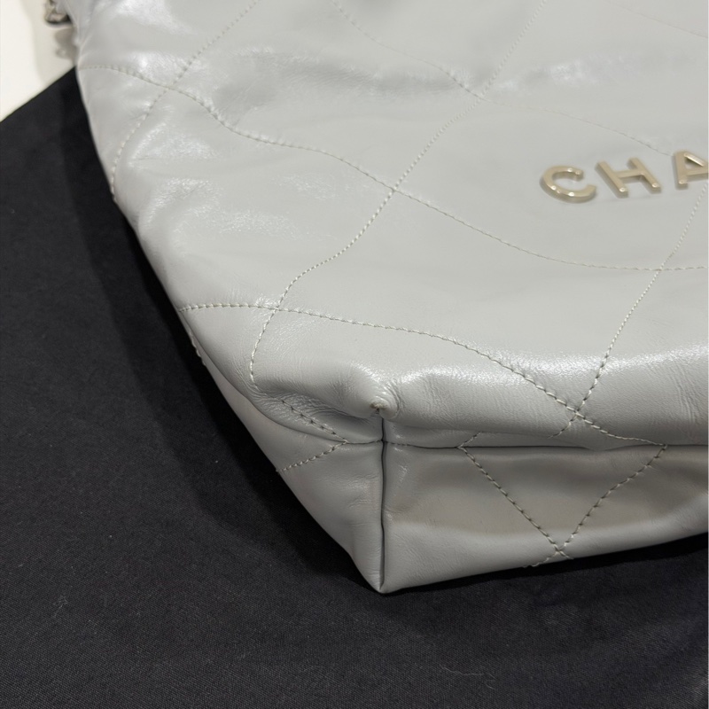 Chanel 22 bag小號灰色芯片-25