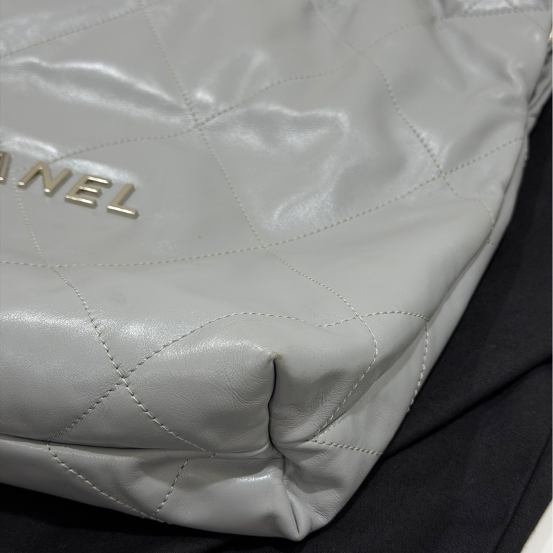 Chanel 22 bag小號灰色芯片-26