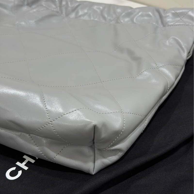 Chanel 22 bag小號灰色芯片-28