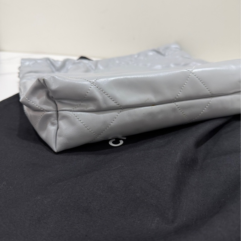 Chanel 22 bag小號灰色芯片-30