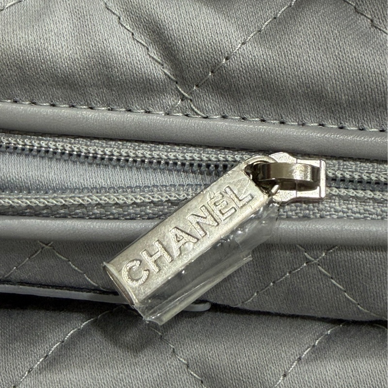 Chanel 22 bag小號灰色芯片-19
