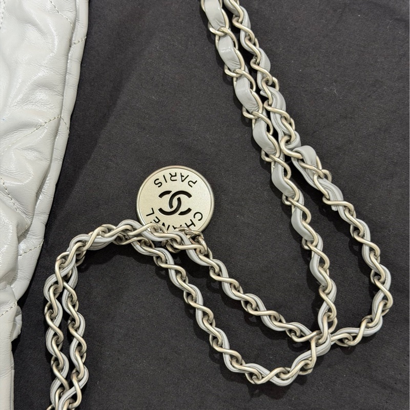 Chanel 22 bag小號灰色芯片-23