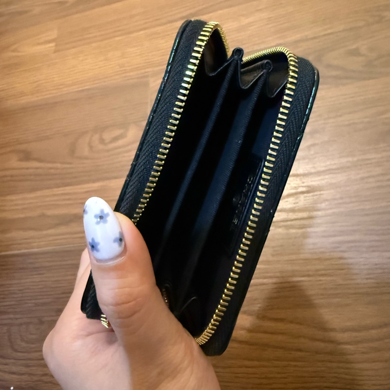 Chanel 香奈兒 24K 羊皮零錢包 99新 晶片款 油臘皮-1