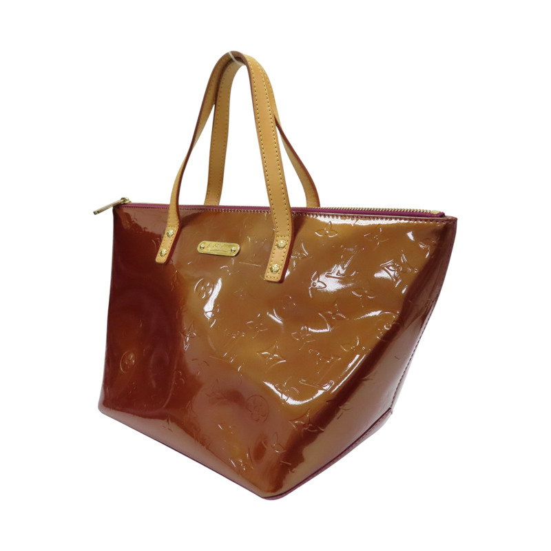 金棕色 原花壓紋漆皮 Bellevue PM 手提包 M93584【LOUIS VUITTON LV 路易威登】 M93584-2