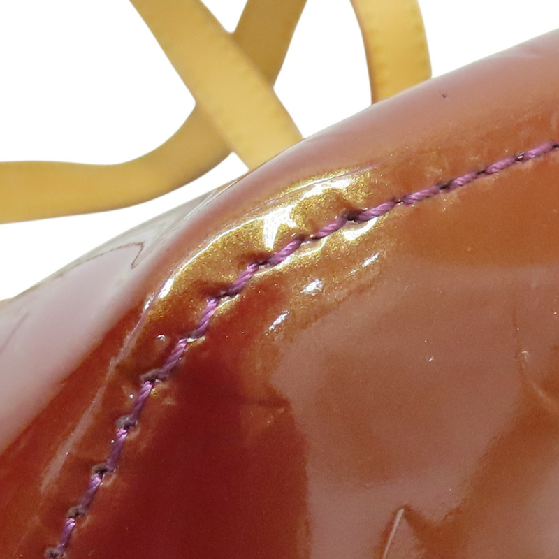 金棕色 原花壓紋漆皮 Bellevue PM 手提包 M93584【LOUIS VUITTON LV 路易威登】 M93584-10