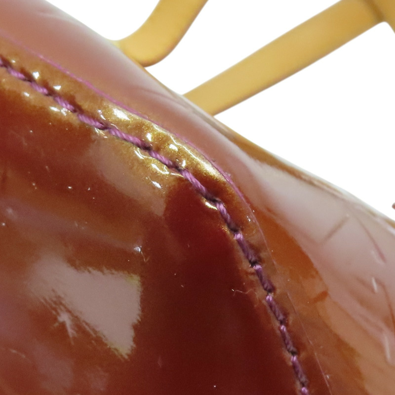 金棕色 原花壓紋漆皮 Bellevue PM 手提包 M93584【LOUIS VUITTON LV 路易威登】 M93584-11